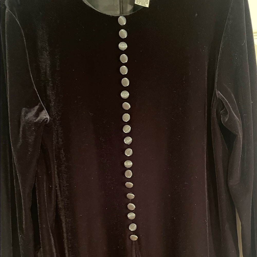 Elegant Black Velvet Dress/Tunic